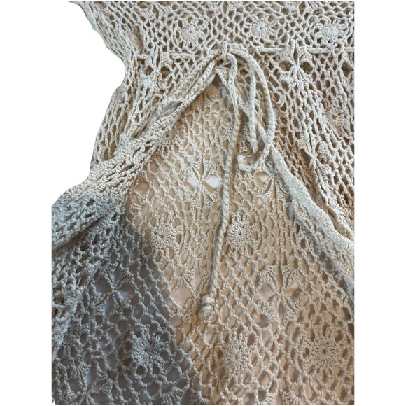 Great American Sweater Y2K Crochet Drawstring Waist Size Large - Picture 6 of 9